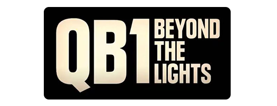 Beyond the Lights Logo Branding – pro institute Black and beige logo for the documentary series “QB1: Beyond the Lights,” featuring bold typography – pro institute