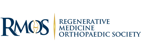 Regenerative Medicine Orthopaedic Society Logo – PRO Institute Logo for the Regenerative Medicine Orthopaedic Society (RMOS), featuring stylized initials and a graphic of a joint within the letter “O” – PRO Institute